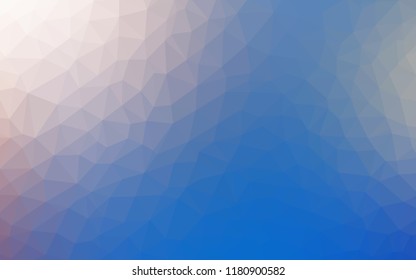 Light Blue, Yellow vector shining triangular backdrop. Modern abstract illustration with triangles. Triangular pattern for your design.