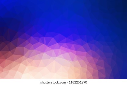 Light Blue, Yellow vector shining triangular backdrop. Polygonal abstract illustration with gradient. Brand new design for your business.