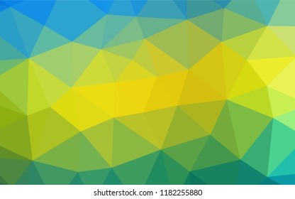 Light Blue, Yellow vector shining hexagonal background. An elegant bright illustration with gradient. A completely new template for your business design.