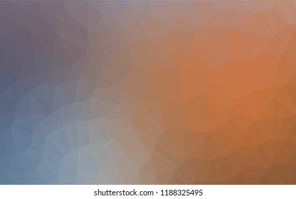 Light Blue, Yellow vector shining hexagonal pattern. A sample with polygonal shapes. The polygonal design can be used for your web site.