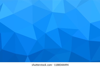 Light Blue, Yellow vector shining triangular backdrop. Glitter abstract illustration with an elegant triangles. Completely new template for your banner.