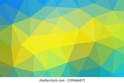 Light Blue, Yellow vector shining hexagonal background. Glitter abstract illustration with an elegant design. A completely new design for your business.