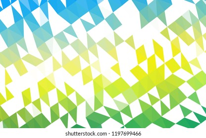 Light Blue, Yellow vector shining hexagonal template. Colorful abstract illustration with gradient. The completely new template can be used for your brand book.