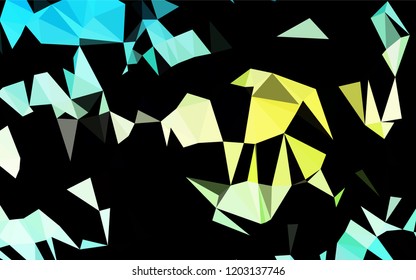 Light Blue, Yellow vector shining hexagonal template. A completely new color illustration in a vague style. The textured pattern can be used for background.