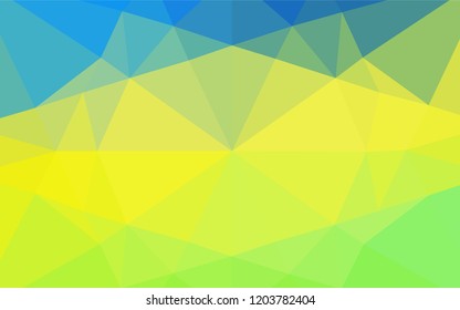 Light Blue, Yellow vector shining hexagonal template. A completely new color illustration in a vague style. A completely new template for your business design.