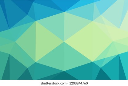 Light Blue, Yellow vector shining hexagonal pattern. Shining colored illustration in a Brand new style. Brand new style for your business design.