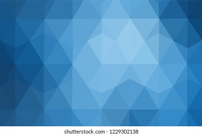 Light Blue, Yellow vector shining triangular layout. Geometric illustration in Origami style with gradient.  Textured pattern for your backgrounds.