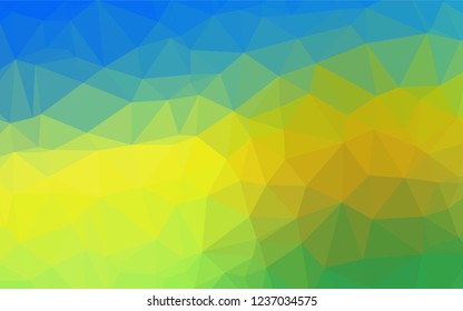 Light Blue, Yellow vector shining hexagonal template. Colorful abstract illustration with gradient. A completely new template for your business design.