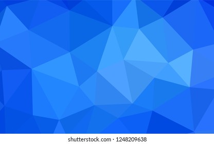 Light Blue, Yellow vector shining triangular layout. Glitter abstract illustration with an elegant triangles. Template for cell phone's backgrounds.