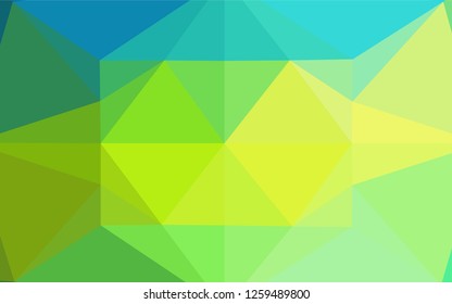 Light Blue, Yellow vector shining hexagonal template. A completely new color illustration in a vague style. The template can be used as a background for cell phones.