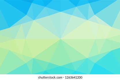 Light Blue, Yellow vector shining hexagonal template. A completely new color illustration in a vague style. A completely new template for your business design.