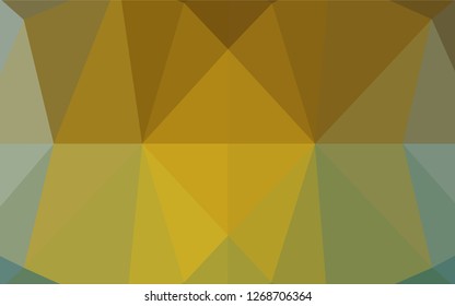 Light Blue, Yellow vector shining hexagonal pattern. A vague abstract illustration with gradient. Brand new design for your business.