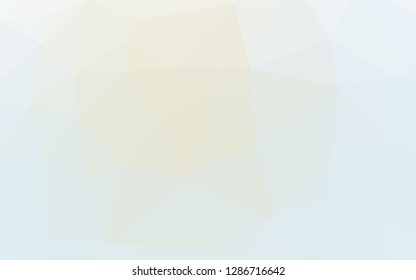 Light Blue, Yellow vector shining hexagonal background. Creative geometric illustration in Origami style with gradient. Brand new design for your business.