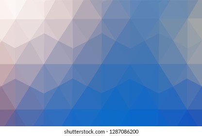Light Blue, Yellow vector shining triangular layout. A sample with polygonal shapes. Best triangular design for your business.