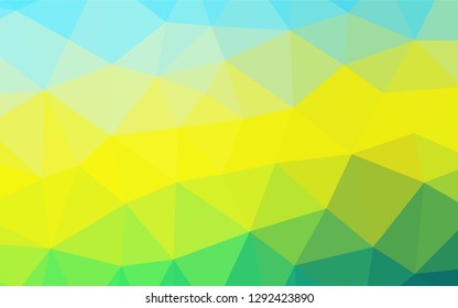 Light Blue, Yellow vector shining hexagonal template. Brand new colored illustration in blurry style with gradient. Brand new style for your business design.