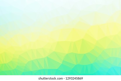 Light Blue, Yellow vector shining hexagonal pattern. Glitter abstract illustration with an elegant design. A completely new design for your business.