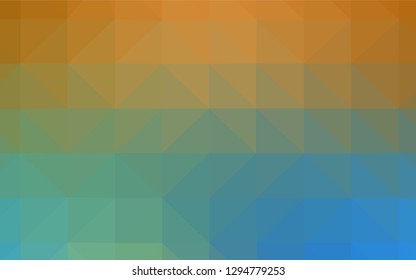 Light Blue, Yellow vector shining triangular backdrop. Elegant bright polygonal illustration with gradient. Completely new template for your banner.