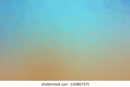 Light Blue, Yellow vector shining triangular template. A sample with polygonal shapes. Brand new design for your business.
