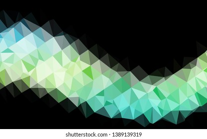 Light Blue, Yellow vector shining triangular background. Colorful abstract illustration with gradient. Brand new style for your business design.