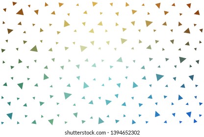 Light Blue, Yellow vector  shining triangular background. Elegant bright polygonal illustration with gradient. Template for cell phone's backgrounds.