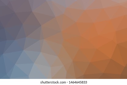 Light Blue, Yellow vector shining triangular pattern. Colorful abstract illustration with gradient. Completely new template for your business design.
