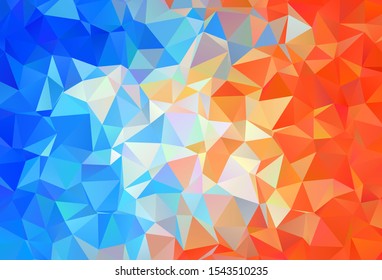 Light Blue, Yellow vector shining triangular layout. A sample with polygonal shapes. Brand new design for your business.