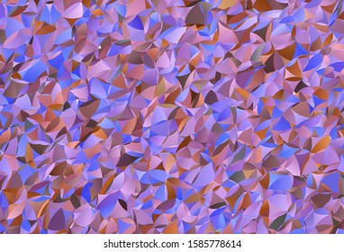 Light Blue, Yellow vector shining triangular background. Creative geometric illustration in Origami style with gradient. Triangular pattern for your design.