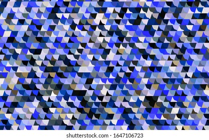Light Blue, Yellow vector shining triangular pattern. Triangular geometric sample with gradient.  The best triangular design for your business.