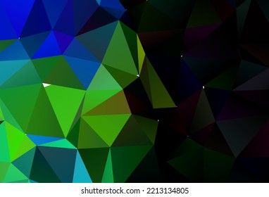 Light Blue, Yellow vector shining triangular background. Modern geometrical abstract illustration with gradient. Brand new design for your business.