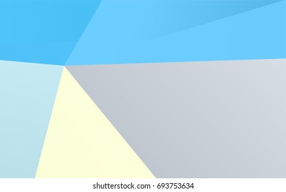 Light Blue, Yellow vector shining triangular background. Creative geometric illustration in Origami style with gradient. The completely new template can be used for your brand book.