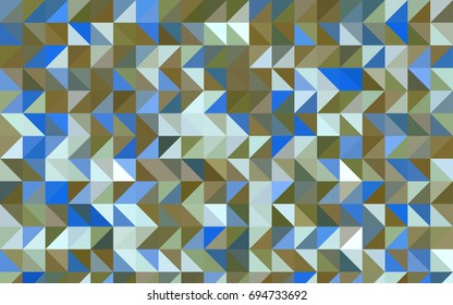 Light Blue, Yellow vector shining triangular background. An elegant bright illustration with gradient. The completely new template can be used for your brand book.