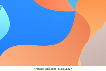 Light Blue, Yellow vector shining cranked template. blurred geometric sample with gradient.  The template can be used as a background for cell phones.