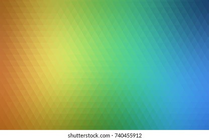 Light Blue, Yellow vector shining triangular template. An elegant bright illustration with gradient. The textured pattern can be used for background.