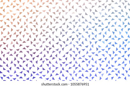 Light Blue, Yellow vector of small triangles on white background. Illustration of abstract texture of triangles. Pattern design for banner, poster, cover.