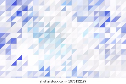 Light Blue, Yellow vector of small triangles on white background. Illustration of abstract texture of triangles. Pattern design for banner, poster, cover.