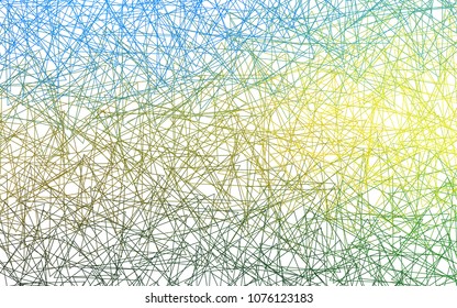 Light Blue, Yellow vector of small triangles on white background. Illustration of abstract texture of triangles. Pattern design for banner, poster, cover.