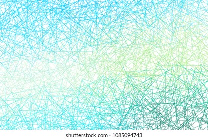 Light Blue, Yellow vector of small triangles on white background. Illustration of abstract texture of triangles. Pattern design for banner, poster, cover.