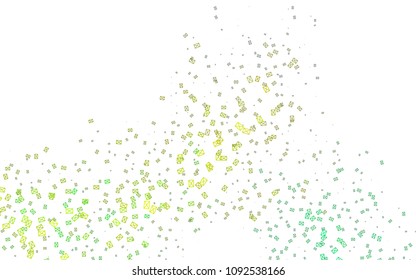 Light Blue, Yellow vector of small triangles on white background. Illustration of abstract texture of triangles. Pattern design for banner, poster, cover.