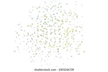 Light Blue, Yellow vector of small triangles on white background. Illustration of abstract texture of triangles. Pattern design for banner, poster, cover.