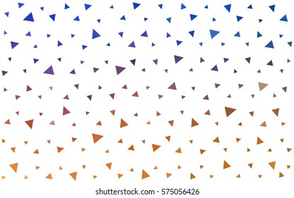 Light Blue, Yellow vector of small triangles on white background. Illustration of abstract texture of triangles. Pattern design for banner, poster, cover.