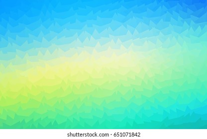 Light Blue, Yellow vector of small triangles on white background. Illustration of abstract texture of triangles. Pattern design for banner, poster, cover.