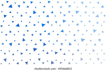 Light Blue, Yellow vector of small triangles on white background. Illustration of abstract texture of triangles. Pattern design for banner, poster, cover.