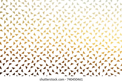 Light Blue, Yellow vector of small triangles on white background. Illustration of abstract texture of triangles. Pattern design for banner, poster, cover.