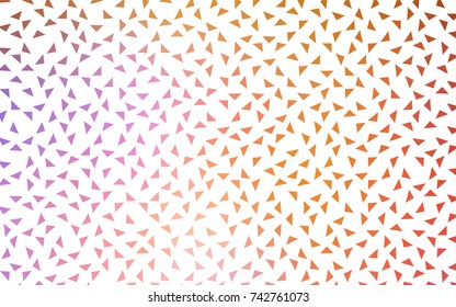 Light Blue, Yellow vector of small triangles on white background. Illustration of abstract texture of triangles. Pattern design for banner, poster, cover.