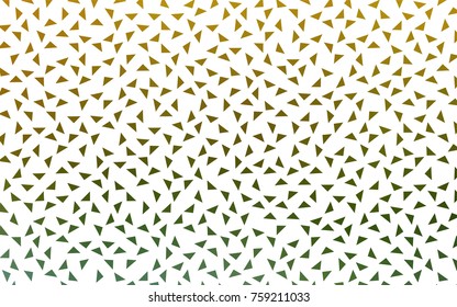 Light Blue, Yellow vector of small triangles on white background. Illustration of abstract texture of triangles. Pattern design for banner, poster, cover.
