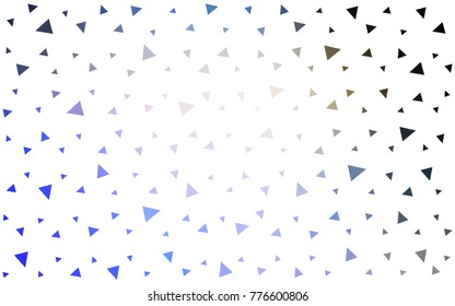 Light Blue, Yellow vector of small triangles on white background. Illustration of abstract texture of triangles. Pattern design for banner, poster, cover.