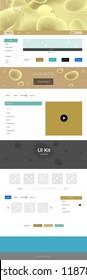 Light Blue, Yellow vector style guide with bent lines. Creative illustration in halftone marble style with gradient. This template you can use for websites.