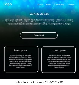 Light Blue, Yellow vector style guide with sky stars. Colorful Style guide with stars on abstract background. This sample is for your landing page.