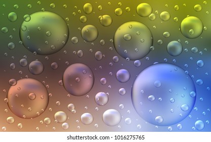 Light Blue, Yellow vector template with circles. Blurred bubbles on abstract background with colorful gradient. Completely new template for your brand book.