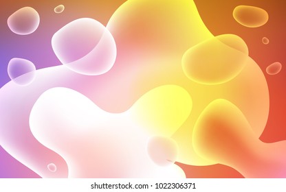 Light Blue, Yellow vector template with liquid shapes. An elegant bright illustration with gradient. A completely new template for your business design.